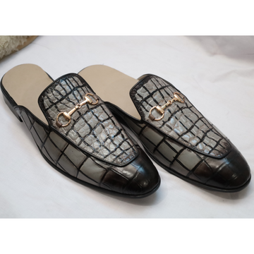 Men's Crocodile Pattern Leather Loafers