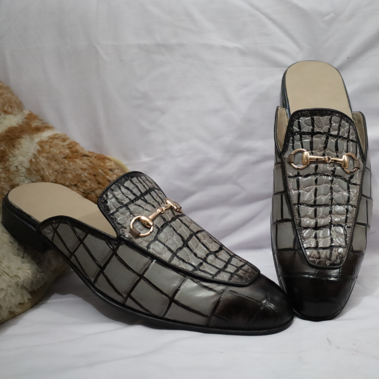 Men's Crocodile Pattern Leather Loafers