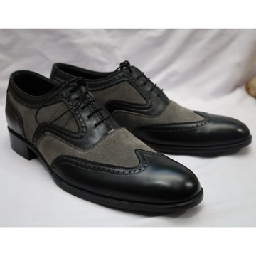Men's Two-Tone Leather Brogue Shoes