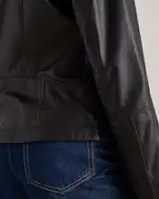 100% Leather Stand-Collar Jacket – Classic Everyday Style