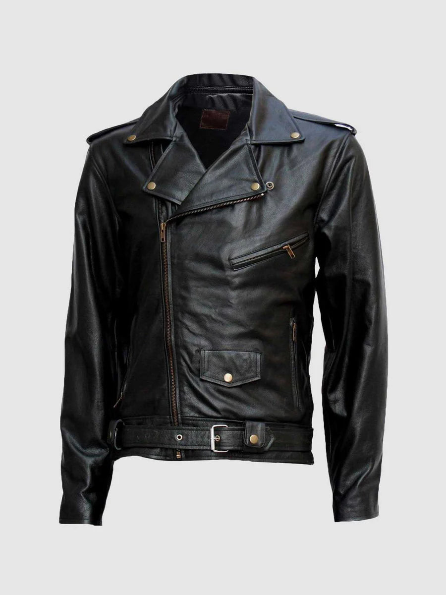 Black Leather Motorcycle Jacket