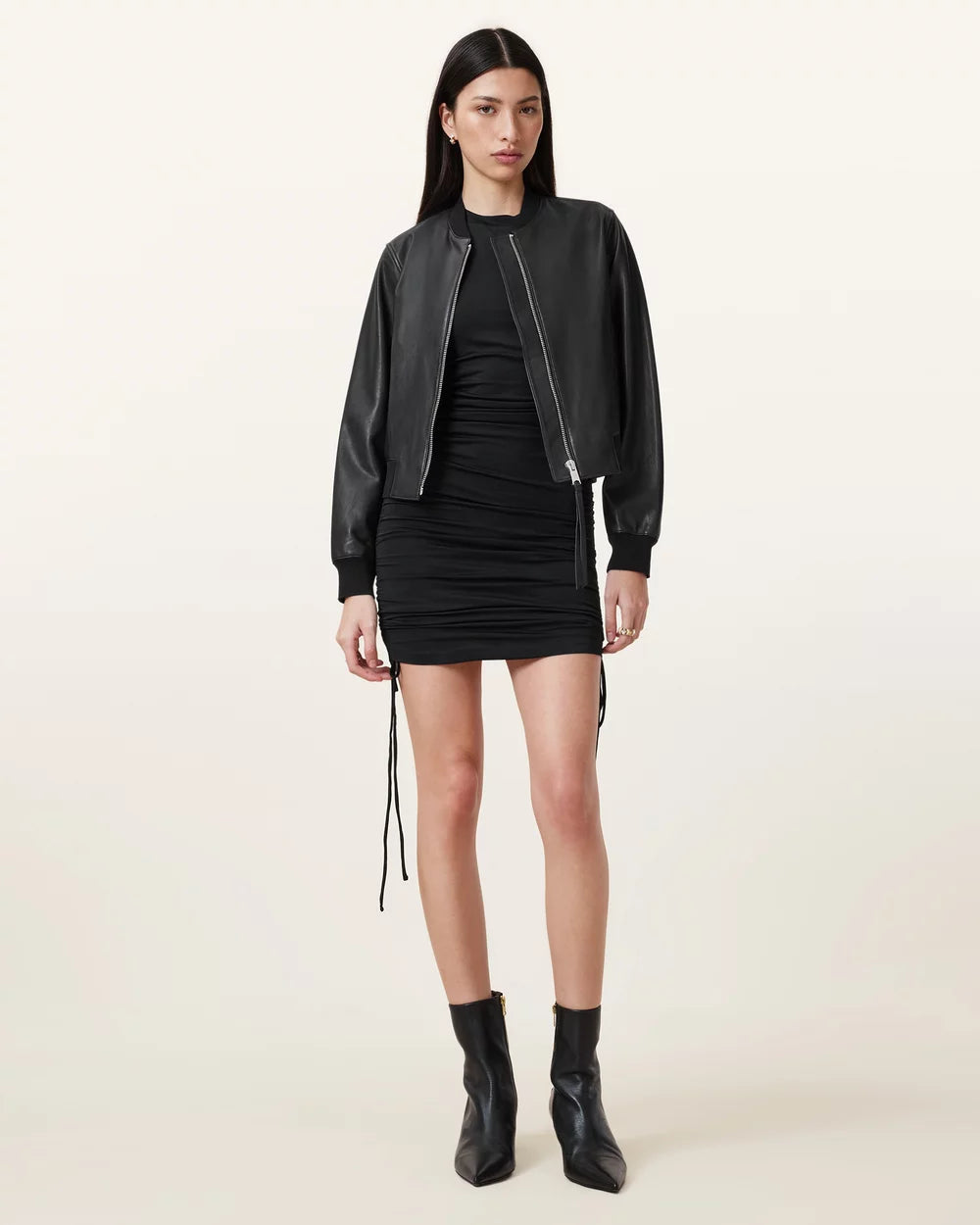 Orten Leather Bomber Jacket