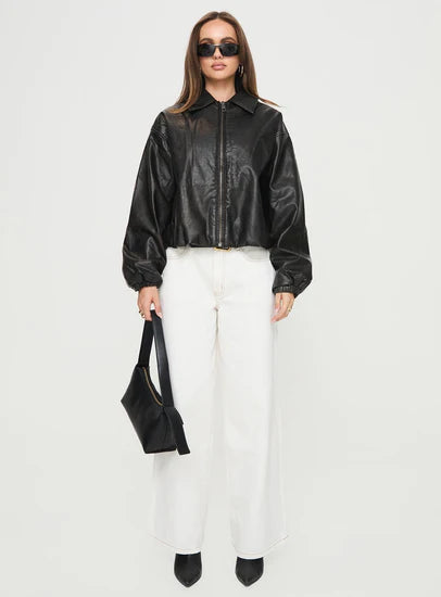 Nirvana bomber jacket onyx