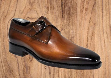 Men's Leather Monk Strap Shoe